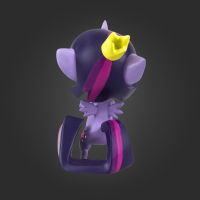 Officiële My little Pony chibi vinyl figure Twilight sparkle +/-5cm (geen speelgoed)